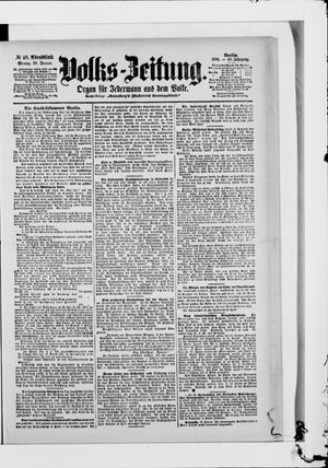 Volks-Zeitung vom 28.01.1901