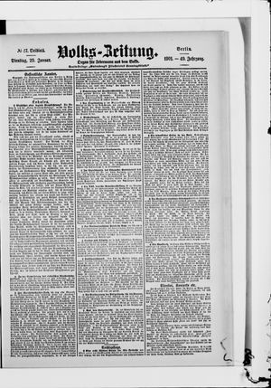 Volks-Zeitung vom 29.01.1901