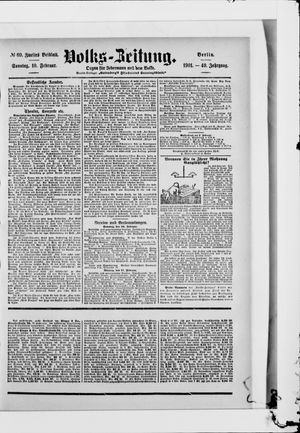 Volks-Zeitung vom 10.02.1901