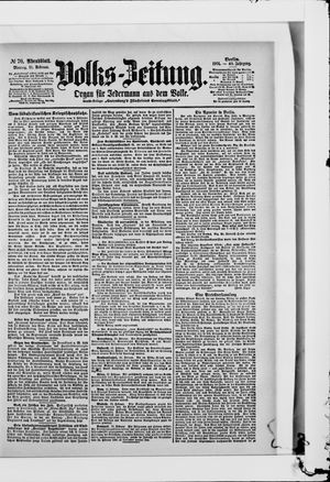 Volks-Zeitung vom 11.02.1901