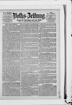 Volks-Zeitung vom 12.02.1901