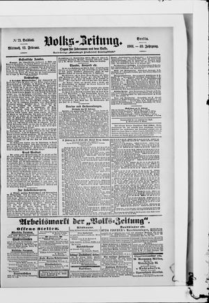 Volks-Zeitung on Feb 13, 1901