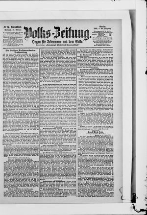 Volks-Zeitung on Feb 13, 1901