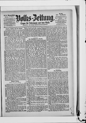 Volks-Zeitung vom 17.02.1901