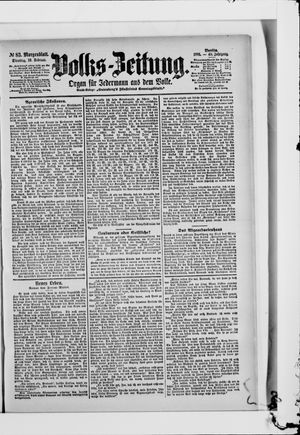 Volks-Zeitung vom 19.02.1901