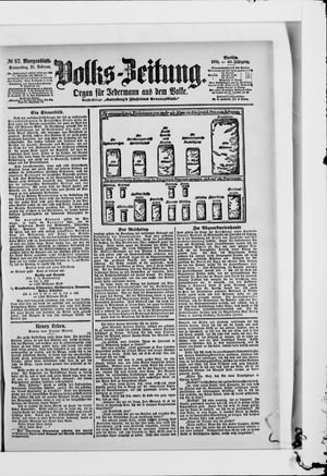 Volks-Zeitung vom 21.02.1901