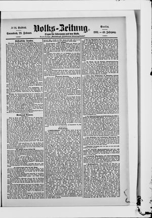 Volks-Zeitung vom 23.02.1901