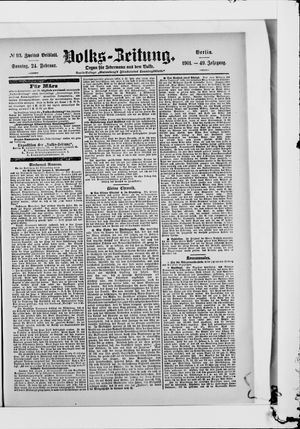 Volks-Zeitung vom 24.02.1901