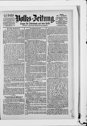 Volks-Zeitung vom 25.02.1901