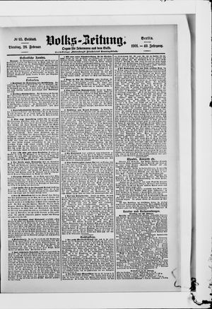 Volks-Zeitung vom 26.02.1901