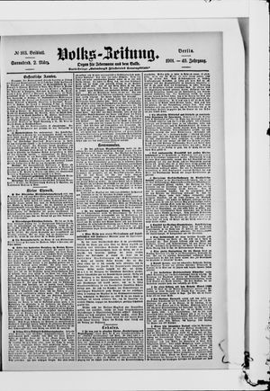 Volks-Zeitung vom 02.03.1901