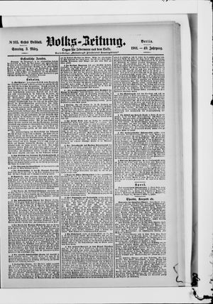 Volks-Zeitung on Mar 3, 1901