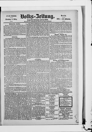 Volks-Zeitung vom 05.03.1901