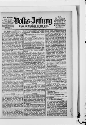Volks-Zeitung vom 11.03.1901