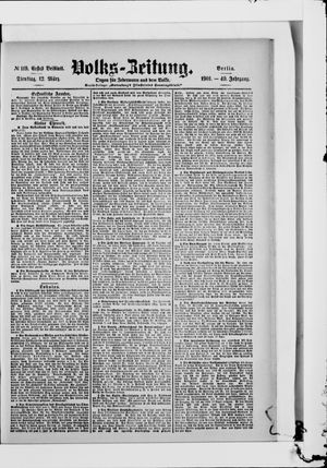 Volks-Zeitung vom 12.03.1901