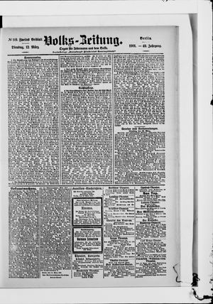 Volks-Zeitung vom 12.03.1901