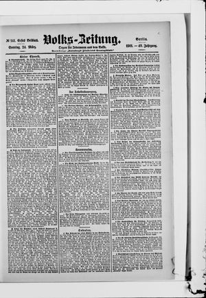 Volks-Zeitung vom 24.03.1901