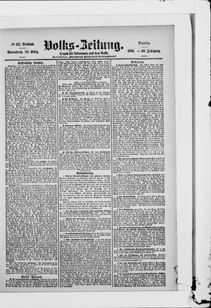 Volks-Zeitung on Mar 30, 1901