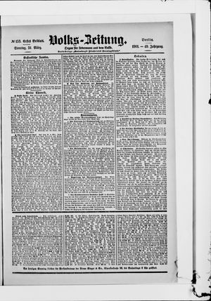 Volks-Zeitung vom 31.03.1901