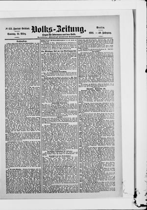 Volks-Zeitung vom 31.03.1901