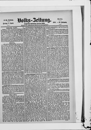 Volks-Zeitung vom 05.04.1901