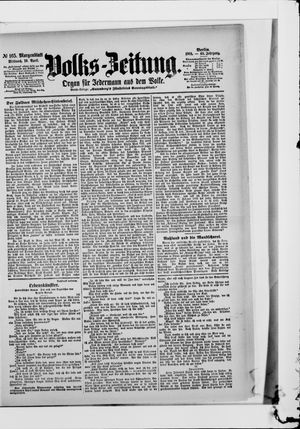 Volks-Zeitung vom 10.04.1901
