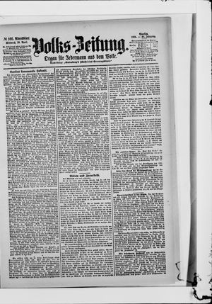 Volks-Zeitung vom 10.04.1901
