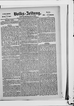 Volks-Zeitung vom 12.04.1901