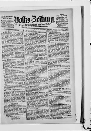 Volks-Zeitung vom 15.04.1901