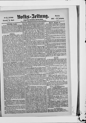 Volks-Zeitung vom 16.04.1901