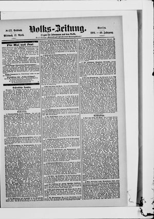 Volks-Zeitung vom 17.04.1901