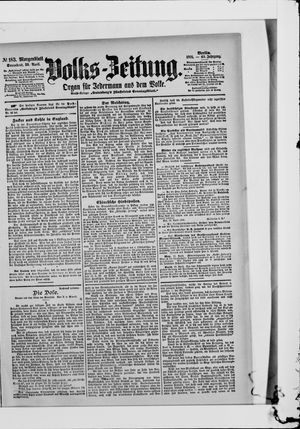 Volks-Zeitung vom 20.04.1901