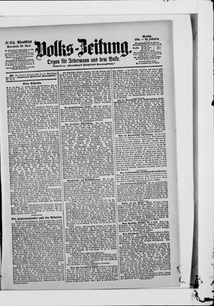 Volks-Zeitung vom 20.04.1901