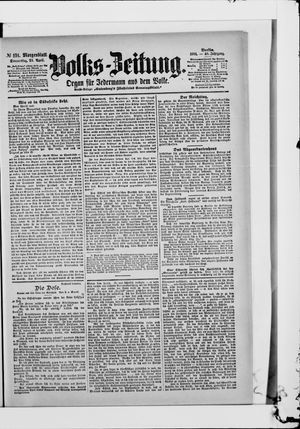 Volks-Zeitung vom 25.04.1901