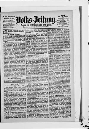 Volks-Zeitung vom 27.04.1901