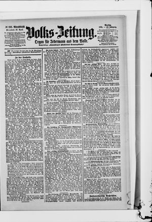 Volks-Zeitung on Apr 27, 1901