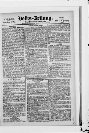Volks-Zeitung vom 02.05.1901