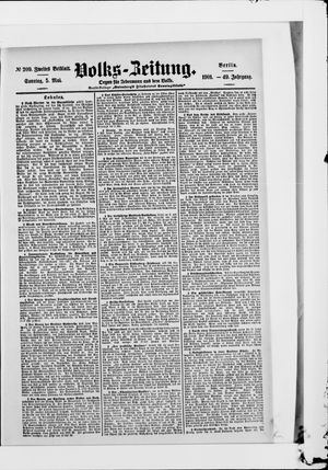 Volks-Zeitung vom 05.05.1901