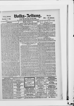 Volks-Zeitung vom 07.05.1901