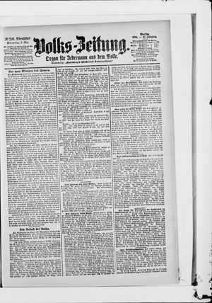 Volks-Zeitung vom 09.05.1901