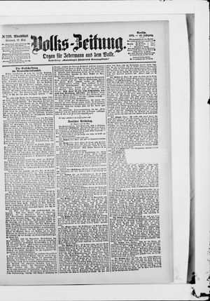 Volks-Zeitung vom 15.05.1901