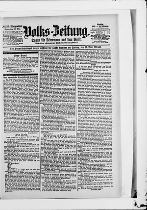 Volks-Zeitung vom 16.05.1901