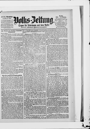 Volks-Zeitung vom 21.05.1901