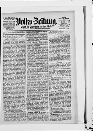 Volks-Zeitung vom 25.05.1901
