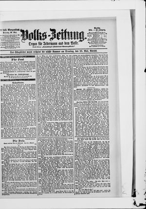 Volks-Zeitung vom 26.05.1901