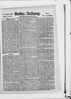 Volks-Zeitung vom 26.05.1901
