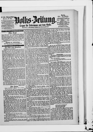 Volks-Zeitung vom 29.05.1901