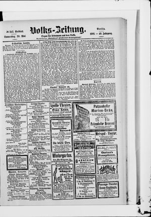 Volks-Zeitung vom 30.05.1901