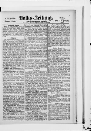 Volks-Zeitung vom 02.06.1901