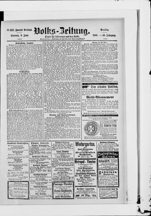 Volks-Zeitung vom 09.06.1901